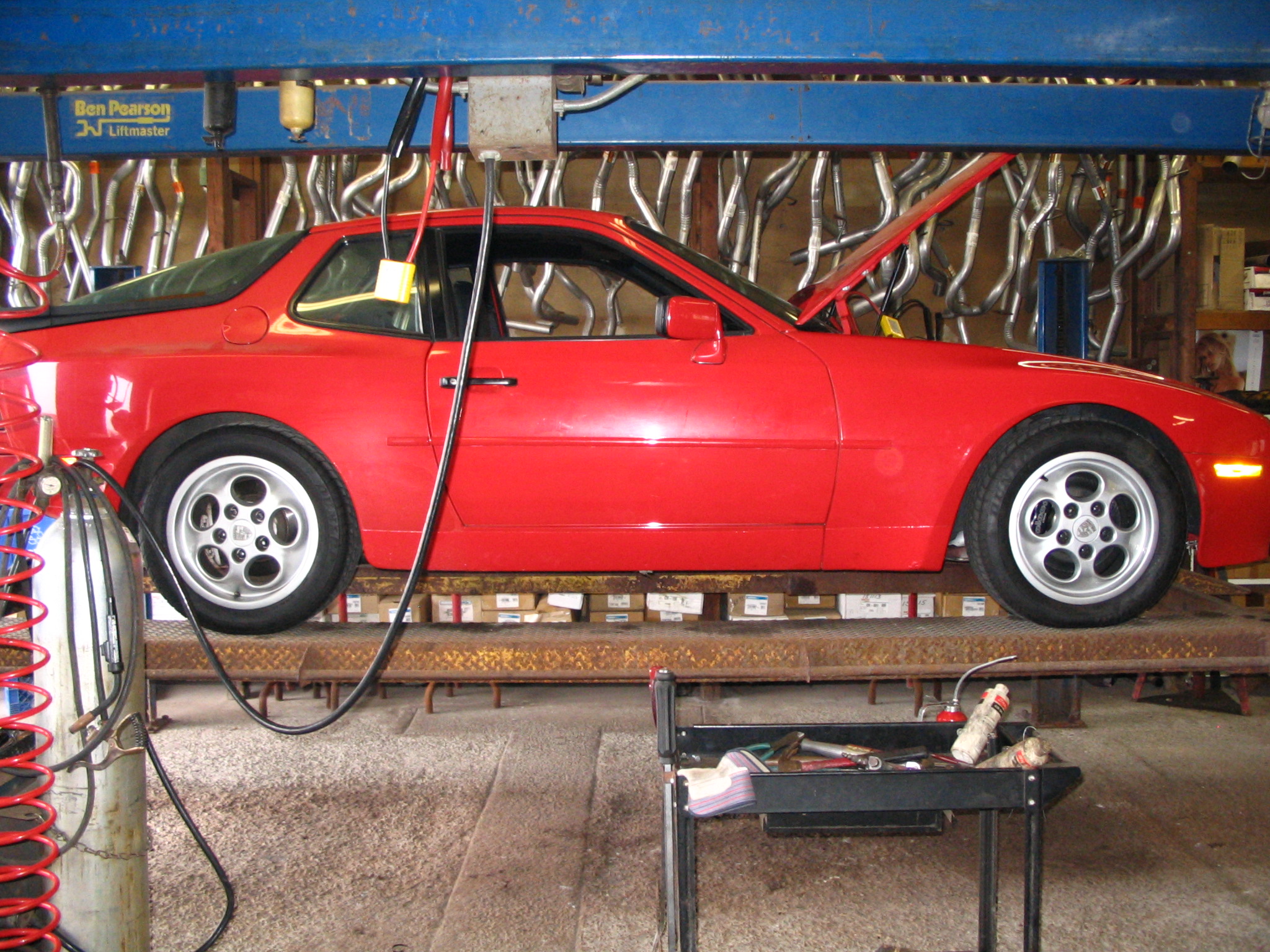 Automotive Exhaust Specialists work